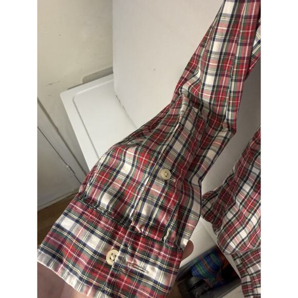 Ralph Lauren Classic Fit Plaid Button Down Shirt Men’s XLT Tall Long Red Green - Picture 4 of 5